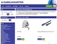 Tablet Screenshot of kabelgiganten.se